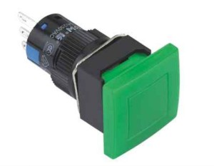 LAS1-ADF-11 przycisk 16 mm z główką kwadratową wystającą  i podświetleniem