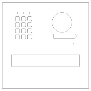 Skrzynka na listy VERONA do kamery wideodomofonu FERMAX i szyfratora