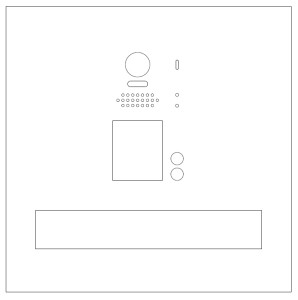 ZESTAW: skrzynka na listy VERONA z wideodomofonem Vidos DUO S1202A