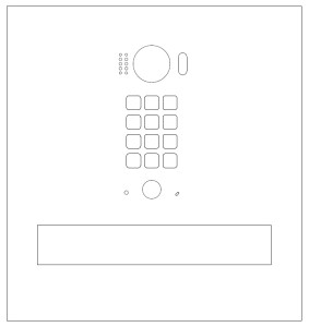 ZESTAW: skrzynka na listy VERONA z wideodomofonem Vidos DUO S1411D