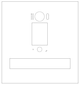 ZESTAW: skrzynka na listy VERONA z wideodomofonem Vidos DUO S1401D