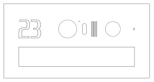 ZESTAW: skrzynka na listy VERONA NISKA z wideodomofonem Vidos DUO S1001 i numerem domu
