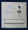 ZESTAW: skrzynka na listy VERONA z wideodomofonem Vidos S551 i wyciętym napisem