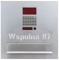 ZESTAW: skrzynka na listy VERONA z wideodomofonem Commax DRC-4CANS i wyciętym adresem