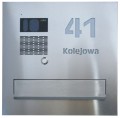 ZESTAW: skrzynka na listy VERONA z wideodomofonem Commax DRC-4CANS i wyciętym adresem