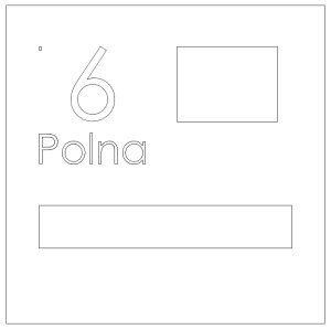 Skrzynka na listy z wyciętym adresem VERONA do kamery wideodomofonu Farfisa ALBA