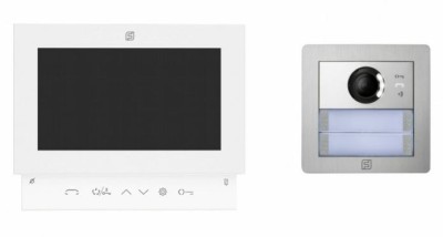 Jednorodzinny zestaw wideodomofonowy 2-żyłowy Farfisa 1SEPG Sette & Alba system PLUGGY