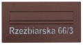 Skrzynka na listy VERA z wyciętym napisem, lakierowana