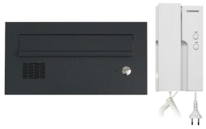 ZESTAW: skrzynka na listy VERONA NISKA z domofonem COMMAX