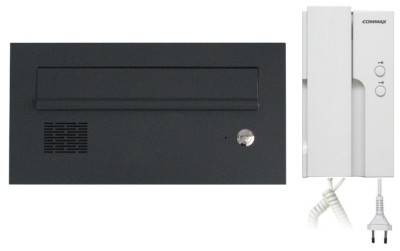 Zestaw: skrzynka na listy VERONA NISKA z domofonem COMMAX