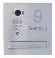 ZESTAW: skrzynka na listy VERONA z wideodomofonem Vidos DUO S1411D i wyciętym napisem