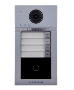 Vidos ONE S2404-N stacja bramowa czteroabonentowa z czytnikiem Mifare natynkowa