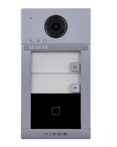Vidos ONE S2402-N stacja bramowa dwuabonentowa z czytnikiem Mifare natynkowa