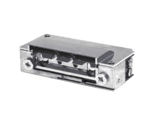 Elektrozaczep małogabarytowy Hartte XS00UW-C 12-24V AC/DC niskoprądowy z wyślizgiem i wyłącznikiem