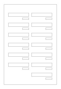 Przelotowa skrzynka pocztowa 13-wrzutowa SPO-13 (standard SPO)