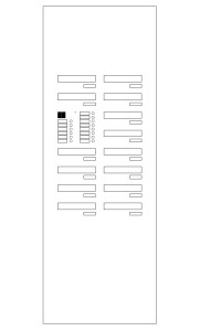 Przelotowa skrzynka pocztowa 14-wrzutowa SPO-14 (standard SPO)