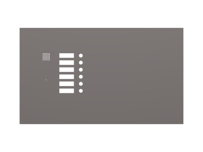 Panel domofonowy do konstrukcji drzwiowej SPO-AS6 (standard SPO)