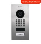 DoorBird D1101V-F jednoprzyciskowy wideodomofon IP z modułem Wi-Fi, podtynkowy
