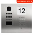 DoorBird D2101IKH jednoprzyciskowy wideodomofon IP z RFID, klawiaturą i modułem informacyjnym