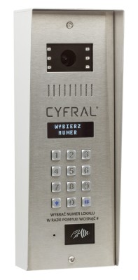 Panel zewnętrzny wideo Cyfral PC-4000RV z kamerą i czytnikiem RFID