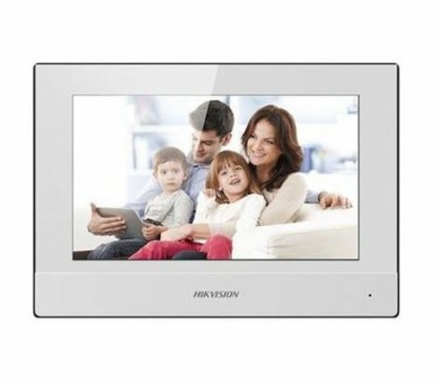 Hikvision DS-KH6320-WTE1-W (EU) monitor z ekranem dotykowym 7" i modułem Wi-Fi biały