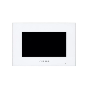 Monitor M10W-X Vidos X z WiFi i pamięcią zdjęć, dotykowy szklany ekran 7", biały