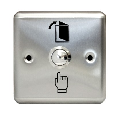 Przycisk wyjścia 86x86mm EB-05, stal nierdzewna