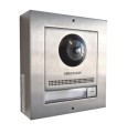 kamera wideodomofonu dwuprzewodowego Hikvision z 1 przyciskiem i stalowym frontem - DS-KD8003-IME2/S