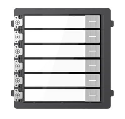 Hikvision DS-KD-KK/S moduł z 6 przyciskami dzwonienia INOX