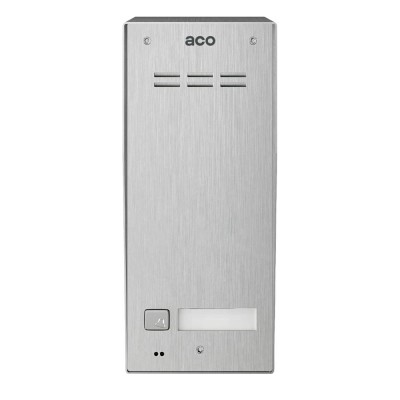 Cyfrowy panel domofonu ACO Familio FAM-P-1NPACC-NT z 1 przyciskiem i czytnikiem RFID, natynkowy