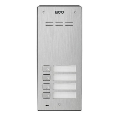Cyfrowy panel domofonu ACO Familio FAM-P-4NPACC-NT z 4 przyciskami i czytnikiem RFID, natynkowy