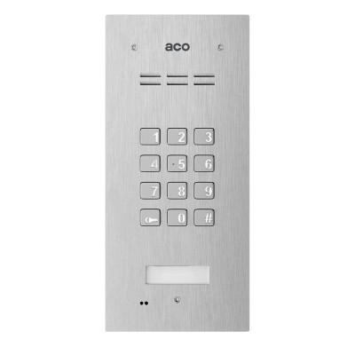 Cyfrowy panel domofonu ACO Familio FAM-P-ZSACC z szyfratorem i czytnikiem RFID, podtynkowy