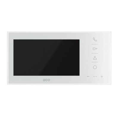 Monitor głośnomówiący ACO INS-MP7 z ekranem 7" do systemów cyfrowych INSPIRO i Familio, biały