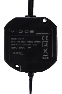 Zasilacz impulsowy do puszki 14,5V DC 0,83A Vidos P12/1
