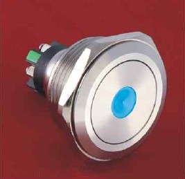 GQ30-L-11D/../24/S wandaloodporny przycisk 30 mm z podświetleniem punktowym 24V, zaciski śrubowe 