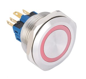GQ30-11E/x/24/S wandaloodporny przycisk 30 mm z podświetleniem pierścieniowym 24V