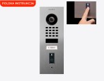 DoorBird D1101FV-F jednoprzyciskowy wideodomofon IP z modułem Wi-Fi i czytnikiem linii papilarnych wtynkowy