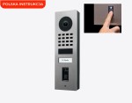 DoorBird D1101FV-S jednoprzyciskowy wideodomofon IP z modułem Wi-Fi i czytnikiem linii papilarnych natynkowy