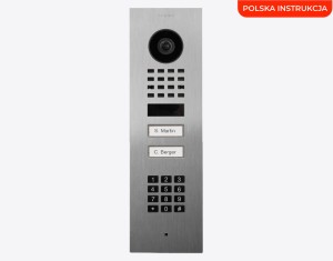DoorBird D1102KV-F dwuprzyciskowy wideodomofon IP z modułem Wi-Fi i klawiaturą wtynkowy 