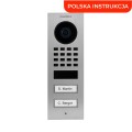 DoorBird D1102V-S dwuprzyciskowy wideodomofon IP z modułem Wi-Fi, natynkowy
