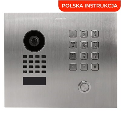 DoorBird D1101KH Classic jednoprzyciskowy wideodomofon IP z klawiaturą, podtynkowy