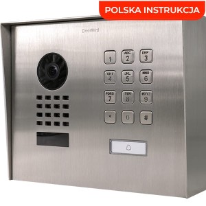 DoorBird D1101KH Modern jednoprzyciskowy wideodomofon IP z klawiaturą, natynkowy