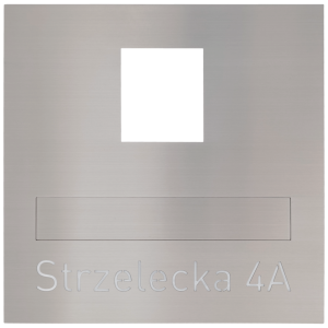 Skrzynka na listy z wyciętym adresem VERONA do kamery wideodomofonu IP Hikvision