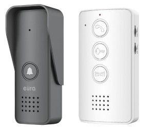 EURA ADP-09A3 jednorodzinny zestaw domofonowy głośnomówiący biały