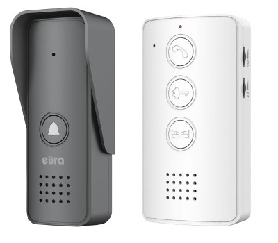 EURA ADP-09A3 jednorodzinny zestaw domofonowy głośnomówiący biały