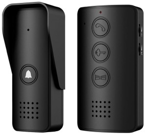 EURA ADP-09A3 jednorodzinny zestaw domofonowy głośnomówiący czarny