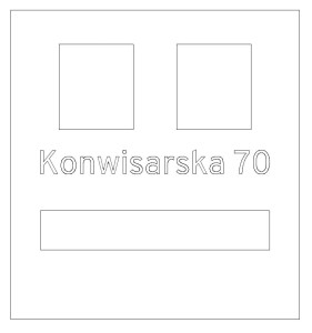 Skrzynka na listy z wyciętym adresem VERONA do kamery wideodomofonu IP Hikvision dwa moduły