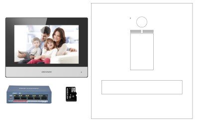 ZESTAW: skrzynka na listy VERONA z kompletnym wideodomofonem IP Hikvision DS-KIS604