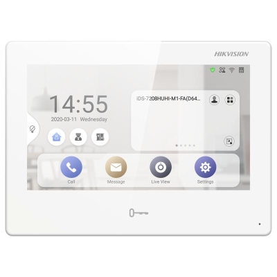Hikvision DS-KH9310-WTE1 monitor z ekranem dotykowym 7" i systemem Android