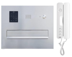 ZESTAW: skrzynka na listy VERONA z domofonem MIWI URMET i szyfratorem BEH-3 RFID